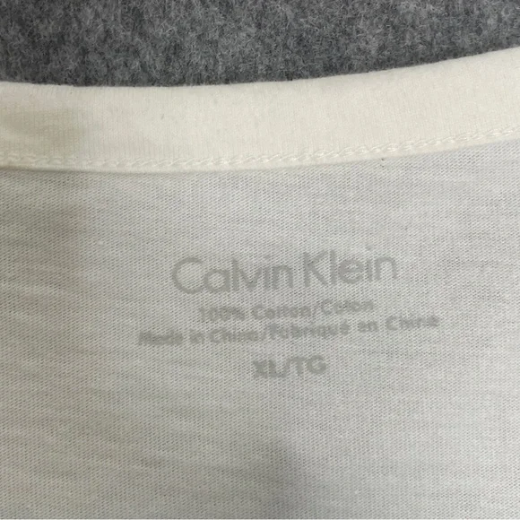 Calvin Klein Men's XL White Graphic Tee Casual Modern Cotton T-Shirt - Picture 4 of 6